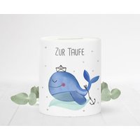 Spardose Personalisiert Mit Namen Wal Geldgeschenk Kind Geschenkidee Junge von NaniluDesign