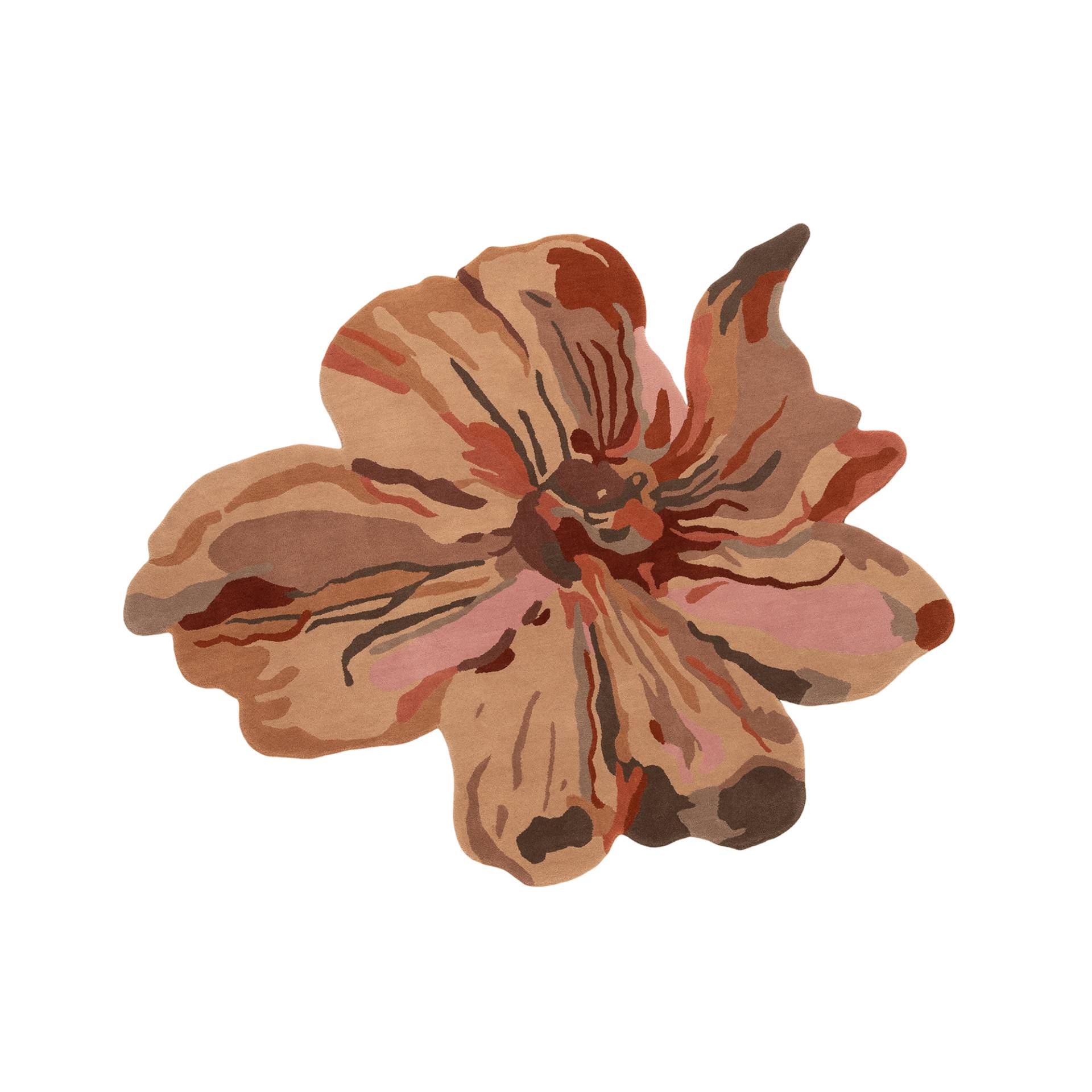 Nanimarquina - Flora Bloom 3 Teppich 135x170cm - pink/handgetuftet/56.000 tufts pro m2/regelmäßig absaugen von Nanimarquina