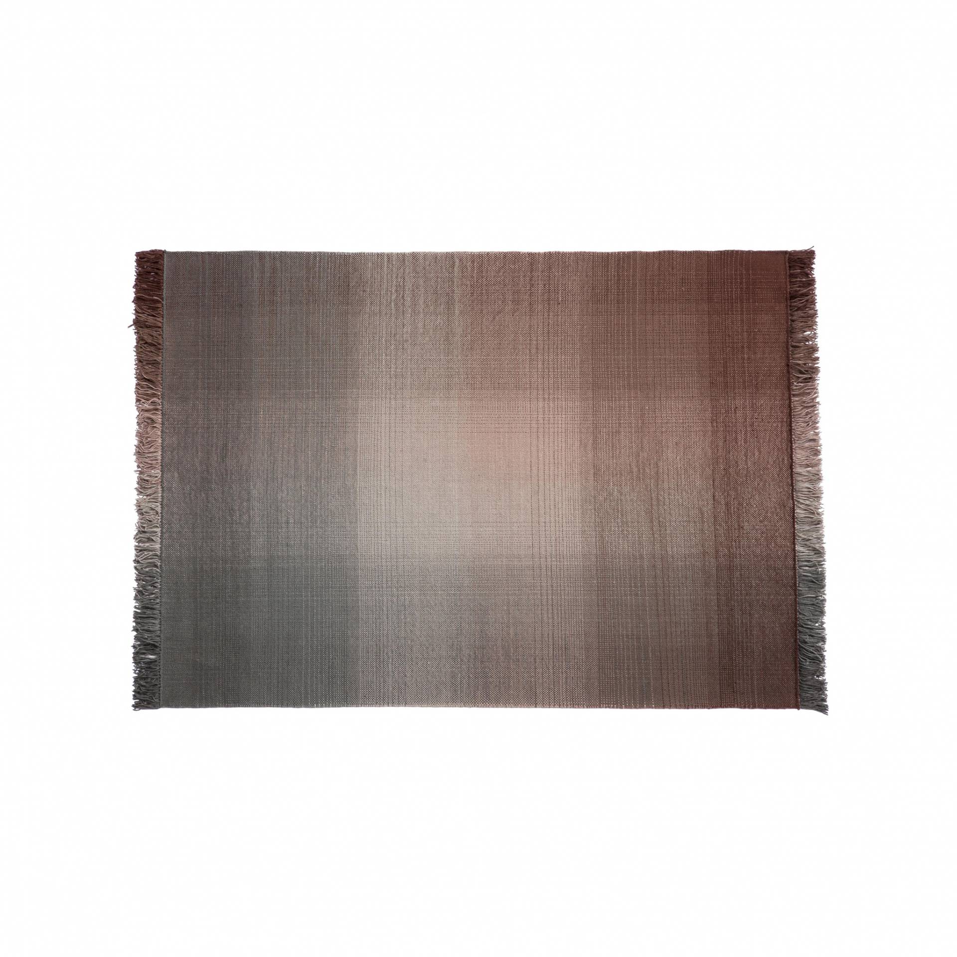 Nanimarquina - Shade Palette 4 Wollteppich - mehrfarbig/braun/rosa/Kilim: 100% neuseeländische Wolle/170x240cm/Dichte: 75.000 Knoten/m2/H 0.6cm/Gewich von Nanimarquina