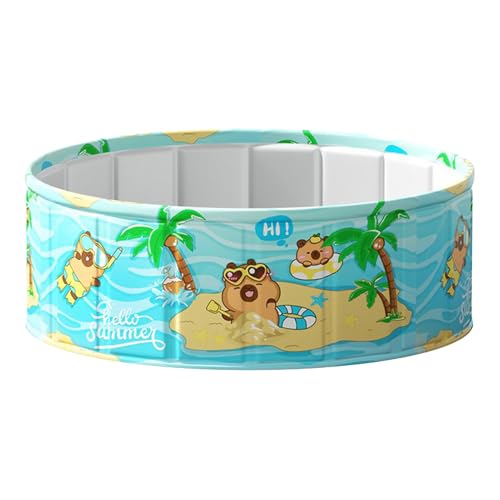 Nankoyal Aufblasfreier Swimmingpool - Kinder Planschbecken Klappbar | PVC Wasserdicht Tragbar Platzsparend Für Wasserspaß Im Garten Nankoyal Aufblasfreier Swimmingpool - Kinder Planschbecken Klappbar | PVC Wasserdicht Tragbar Platzsparend Für Wasserspaß Im Garten von Nankoyal