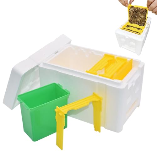 Nankoyal Bienenstock Kasten - Isolierschaum Bienenburg - Gartenzubehör Für Anfänger Farm Bestäubung Zucht Überwintern Garten Terrasse Nankoyal Bienenstock Kasten - Isolierschaum Bienenburg - Gartenzubehör Für Anfänger Farm Bestäubung Zucht Überwintern Garten Terrasse von Nankoyal