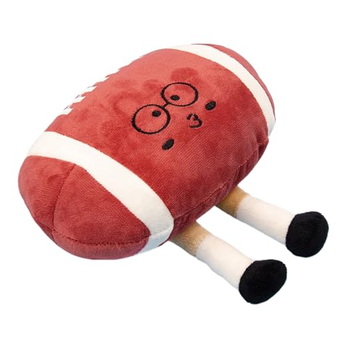 Nankoyal Fußball Hundespielzeug - Plüsch Fußball Form Hunde Kauspielzeug,Interaktives Haustier Zubehör Für Welpe Katze Sport Ball Zerr Spiel Apportieren Werfen Jagd Spiele Thanksgiving von Nankoyal