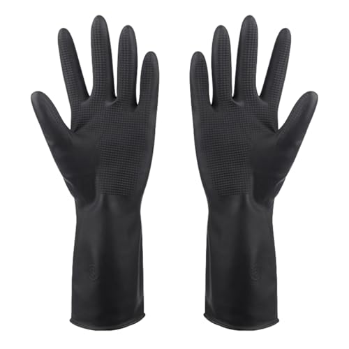 Nankoyal Haarfärbehandschuhe - Handschuhe Zum Haarefärben Mit Anti-Rutsch-Beschichtung - Wasserdichte Antirutsch Latexhandschuhe mit Griffprofil für Autowerkstatt, Labor, Küchenarbeiten, Grillen, von Nankoyal