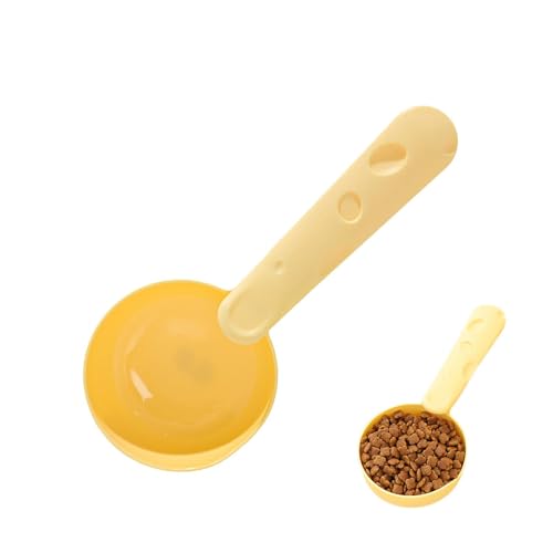 Nankoyal Hundeschaufel Futter – Haustierfutterbecher mit Beutelclip – Haustierfutter-Futterbecher für Katze, Hundefutter, Hundefutter, Katzenfutter, Futterlöffel, Haustier-Leckerli-Schaufel von Nankoyal