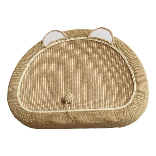 Nankoyal Katzenliege Kratzer, Form Sisal Katze Kratzbrett mit Ball Spielzeug, Bett für Couch Teppiche Sofas, Trainingsspielzeug für Indoor Katzen und Kätzchen, Möbelschutz von Nankoyal
