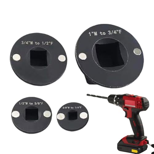 Nankoyal Low Profile Socket Adapter Set - Socket Adapter | 4 Stück Antriebszubehör Verlängerung für Ratschenschlüssel Bohrer Mutter Home Nankoyal Low Profile Socket Adapter Set - Socket Adapter | 4 Stück Antriebszubehör Verlängerung für Ratschenschlüssel Bohrer Mutter Home von Nankoyal