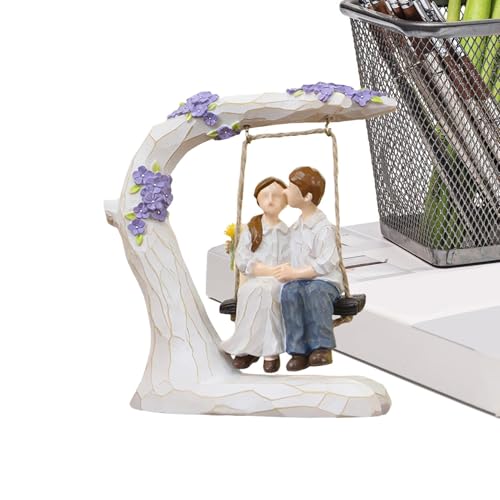 Nankoyal Paar Figurine - Romantische Ehepaar Skulptur - Resin Skulptur Schlafzimmer Deko Für Geburtstag Hochzeit Neuehe Verlobung Jubiläum Hochzeitsfeier von Nankoyal