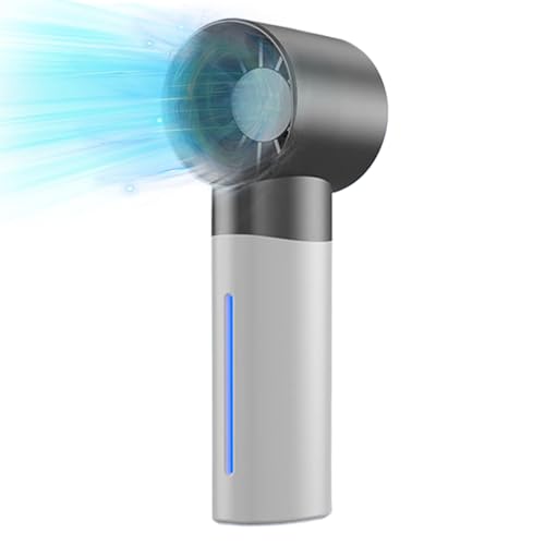 Nankoyal Tragbarer Handventilator - Tragbarer Handfächer Mit Sprühnebel - Leises Kühlgerät Verstellbar 5 Geschwindigkeiten Für Jugendliche Und Erwachsene Angeln Kreuzfahrt Reisen Lesen von Nankoyal