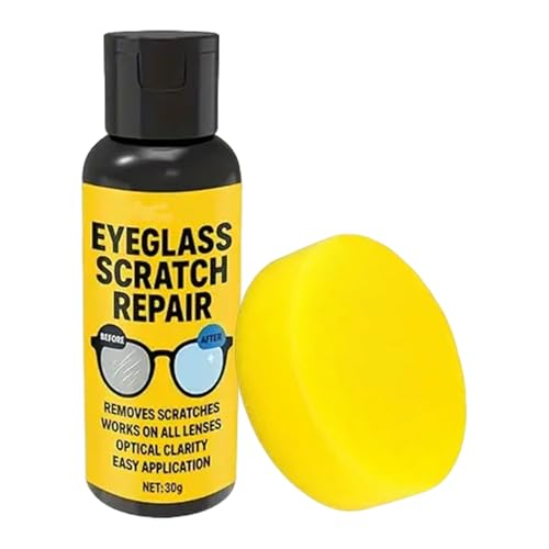 Brillenglas Reparatur Spray - 30g Brillenkratzentferner, Glasspray Zum Entfernen Von Kratzern, Spiegel Politur Reiniger, Kratzer Lösung, Für Spiegel Fenster Autoscheibe Display Uhr Verschiedene von Nanmiyan
