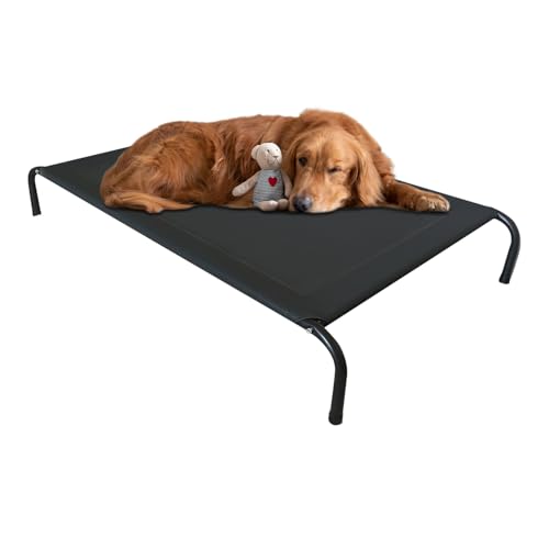 Nanmiyan Erhöhtes Hundebett Für Draußen - Atmungsaktives Mesh Outdoor Hundebett - Waschbares Robustes Kühlkissen Für Auto Terrasse Reise Welpen Camping von Nanmiyan