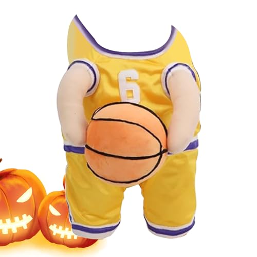 Nanmiyan Hunde-Basketballspieler-Kostüm, Haustier-Basketball-Halloween-Kostüm | Hundebasketballkostüm mit Ball - Atmungsaktive Halloween-Cosplay-Sportkleidung für mittelgroße Hunde Nanmiyan Hunde-Basketballspieler-Kostüm, Haustier-Basketball-Halloween-Kostüm | Hundebasketballkostüm mit Ball - Atmungsaktive Halloween-Cosplay-Sportkleidung für mittelgroße Hunde von Nanmiyan