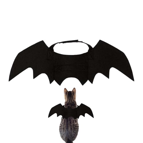 Nanmiyan Katzen Halloween Kostüme - Schwarze Flügel Kleidung Für Kätzchen - Lustiges Verkleidungskleidung Haustierzubehör Für Kleine Welpen Kätzchen Tägliche Events Festtage Weihnachten Nanmiyan Katzen Halloween Kostüme - Schwarze Flügel Kleidung Für Kätzchen - Lustiges Verkleidungskleidung Haustierzubehör Für Kleine Welpen Kätzchen Tägliche Events Festtage Weihnachten von Nanmiyan