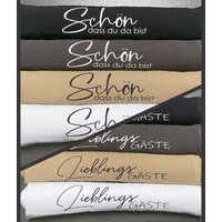 Gästehandtuch - Schön Dass Du Da Bist/Lieblingsgäste Gästehandtuch - Schön Dass Du Da Bist/Lieblingsgäste von NanniArtbyAnja