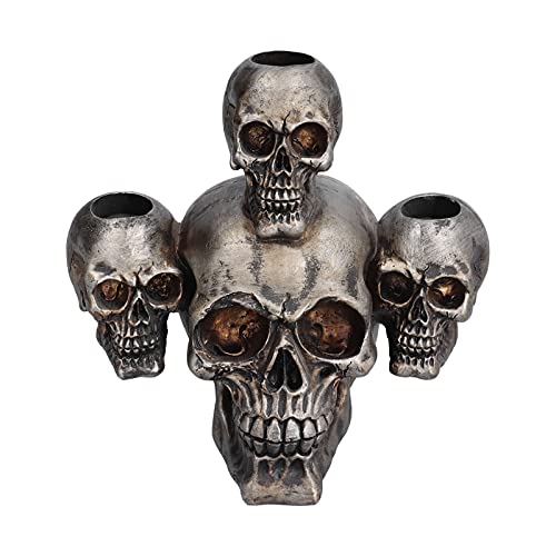 Nannigr Totenkopf Kerzenständer, einzigartiges Aussehen Totenkopf Dekoration für Halloween Party Events von Nannigr