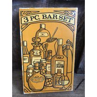 Kitsch 3-Teiliges Bar Werkzeug Set, Retro 70S Barware, Japan von NannyLilasAttic