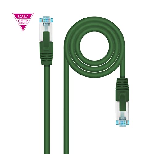 Nanocable 10.20.1702-GR - Netzwerkkabel Kat.7 600MHZ LSZH SFTP PIMF AWG26, Grün, 2 m von NANOCABLE