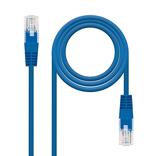Nanocable 10.20.0400-BL - Ethernet Netzwerkkabel RJ45, Cat.6 UTP AWG24, 100% Kupfer, blau, 0.5 mts von NANOCABLE