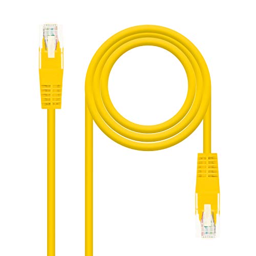 Nanocable 10.20.0400-Y - Ethernet Netzwerkkabel RJ45, Cat.6 UTP AWG24, 100% Kupfer, gelb, 0.5 mts von NANOCABLE