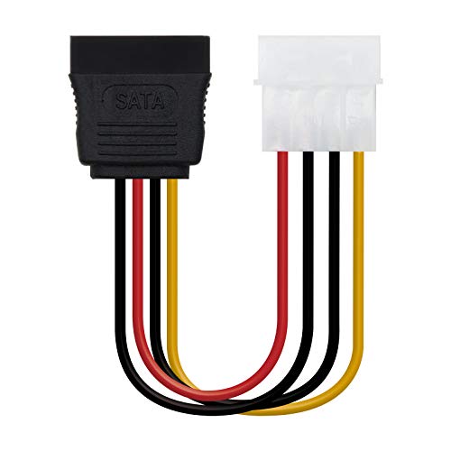 Nanocable 10.19.0205-OEM - SATA Kabelnetzteil für MOLEX, 4polig/M-SATA/H, männlich-weiblich, oem, 16 cms von Nano Cable