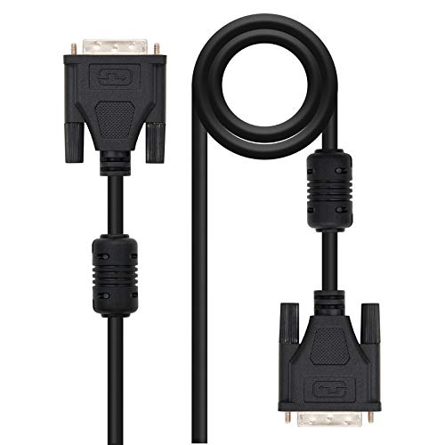 Nanocable 10.15.0802 - DVI zu DVI Kabel Dual Link 24+1, männlich-männlich, schwarz, 1.8 mts Nanocable 10.15.0802 - DVI zu DVI Kabel Dual Link 24+1, männlich-männlich, schwarz, 1.8 mts von NANOCABLE