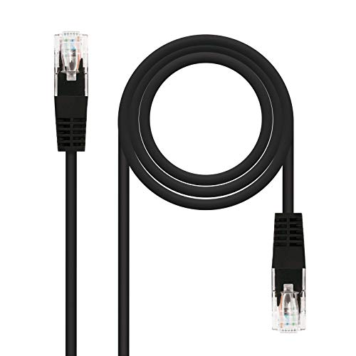 Nanocable 10.20.0101-BK - Ethernet Netzwerkkabel RJ45, Cat5e UTP AWG24, Schwarz, 1.0 mts von Nano Cable