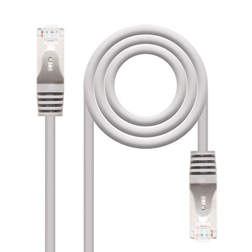 Nanocable 10.20.0810 - Ethernet Netzwerkkabel RJ45 Cat.6 FTP AWG24, 100% Kupfer, Grau, 10.0 mts von Nano Cable