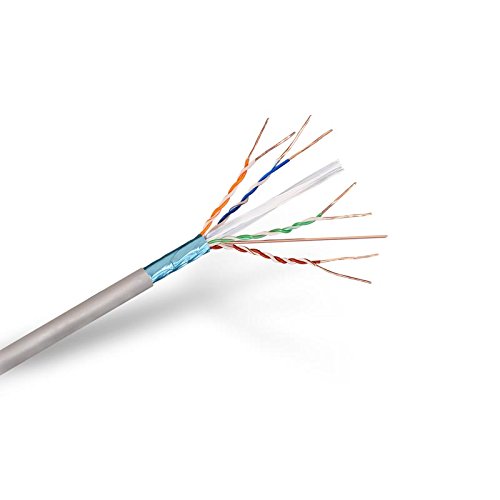 Nanocable 10.20.0902 - Ethernet-Netzwerkkabel Spule RJ45 Cat.6 FTP AWG24, starr, grau, 100 mts von Nano Cable