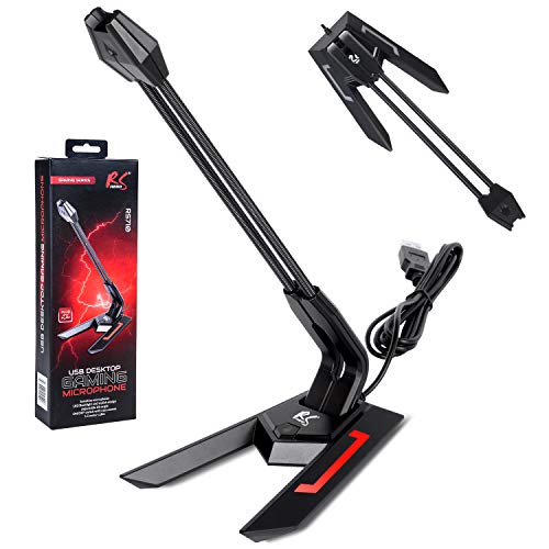 NanoRS RS710 Gaming Mikrofon mit LED-Hintergrundbeleuchtung und Stummschalttaste PC Standmikrofon USB Plug & Play Desktop-Mikrofon NanoRS RS710 Gaming Mikrofon mit LED-Hintergrundbeleuchtung und Stummschalttaste PC Standmikrofon USB Plug & Play Desktop-Mikrofon von NanoRS