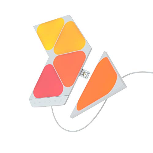 Nanoleaf Shapes Mini Triangle Starter Kit, 5 Smarten Dreieckigen Mini LED Panels RGBW - Modulare WLAN 16 Mio. Farben Wandleuchte Innen, Musik & Bildschirm Sync, Funktioniert mit Alexa, Deko & Gaming Nanoleaf Shapes Mini Triangle Starter Kit, 5 Smarten Dreieckigen Mini LED Panels RGBW - Modulare WLAN 16 Mio. Farben Wandleuchte Innen, Musik & Bildschirm Sync, Funktioniert mit Alexa, Deko & Gaming von Nanoleaf