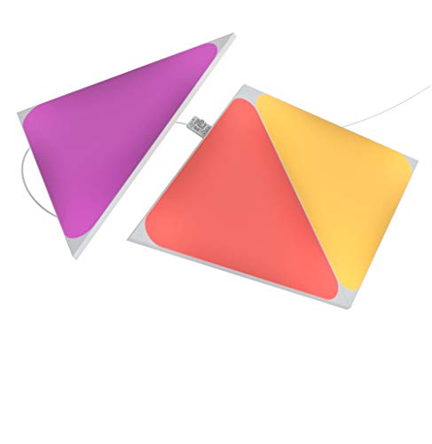 Nanoleaf Shapes Triangle Erweiterungspack, 3 zusätzliche Dreieckigen LED Panels - Smarte Modulare RGBW WLAN 16 Mio. Farben Wandleuchte Innen, Musik & Bildschirm Sync, Funktioniert mit Alexa von Nanoleaf