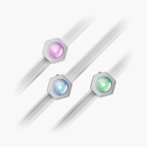 Nanoleaf Smart RGBICW Outdoor Wall Lights Erweiterungspack (5M, Starterpack erforderlic), Mehrfarben & Warm-/Kaltweiß, IP67 wasserdicht von Nanoleaf