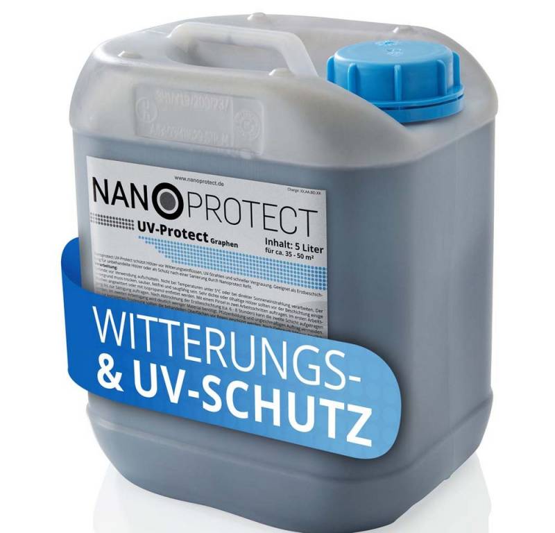Nanoprotect Holzöl UV-Protect Graphen (dunkelgrau) von Nanoprotect
