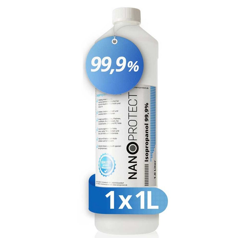 Nanoprotect Isopropanol 99,9% - 1 Liter Reinigungsalkohol von Nanoprotect