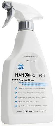 Nanoprotect Pearl & Shine | 0,5 L Spray | Detailer zur Lackschnellversiegelung | Ideal zur Autopflege und Reinigung | Glanzversiegelung für Auto und Motorrad | Nanoshield von Nanoprotect