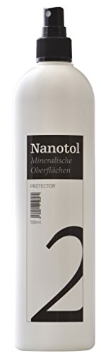 Premium Steinimprägnierung - Nanotol Protector für mineralische Oberflächen mit Lotuseffekt - für Naturstein, Fliesen, Granit, Beton, Zement, Pflastersteine oder Ziegel (0,5L - 10m²) von Nanotol