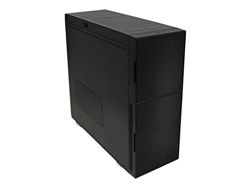 Nanoxia 600060605 Deep Silence 6 Rev. B, Schallgedämmter HPTX-Tower, 3X 140 mm Deep Silence Lüfter, Actice Air Chimney, 4X USB 3.0, 2X USB 2.0, Schwarz von Nanoxia