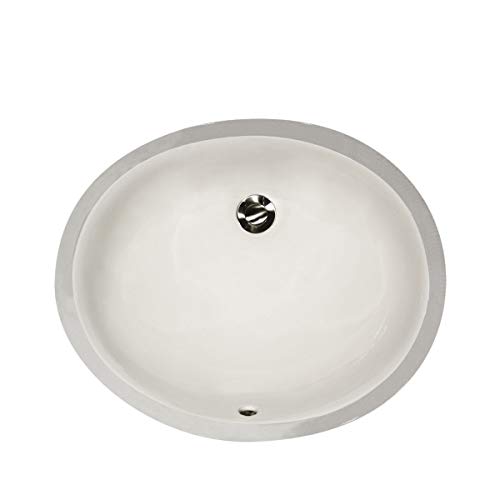 Nantucket Sinks UM-13x10-B Waschtisch-Waschbecken, oval, Keramik, 33 x 25,4 cm, Bisque von Nantucket Sinks