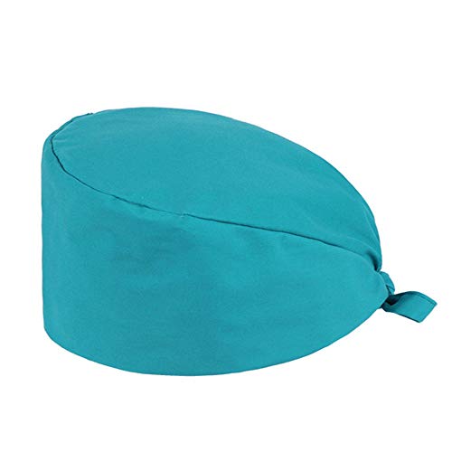 Nanxson Scrub Cap Unisex Arzt Krankenschwester Chirurgie Kappe Kopfbedeckung einfarbig verstellbare Cap CF9052 (1, Seablau) von Nanxson