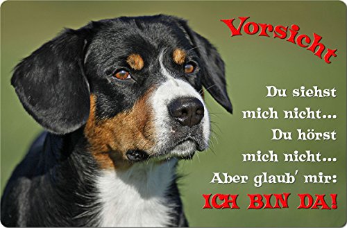 +++ APPENZELLER Sennenhund - Metall WARNSCHILD Schild Hundeschild Sign - AZS 04 T2 von Nanyuk