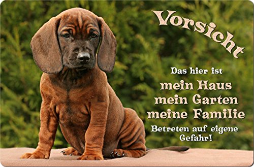 Nanyuk +++ Bayerischer GEBIRGSSCHWEISSHUND - Metall Warnschild Schild Hundeschild Sign - Bay 01 T1 von Nanyuk