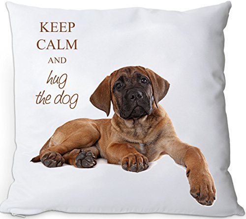 +++ CANE CORSO - Kuschelkissen/KISSEN | PILLOW/Kussen KEEP CALM - COR 01 von Nanyuk