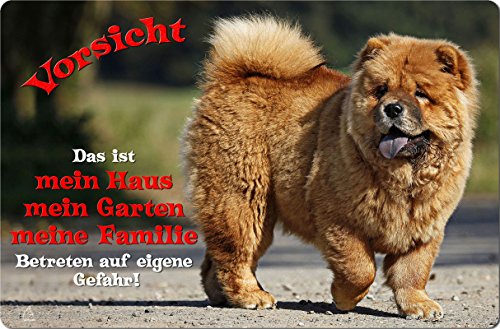 +++ CHOW CHOW - Metall WARNSCHILD Schild Hundeschild Sign - COW 02 T1 von Nanyuk