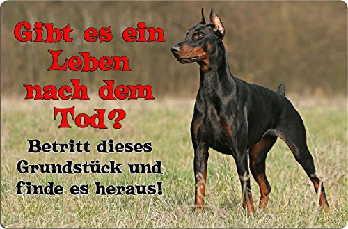+++ DOBERMANN - Metall WARNSCHILD Schild Hundeschild Sign - DBM 35 T19 von Nanyuk