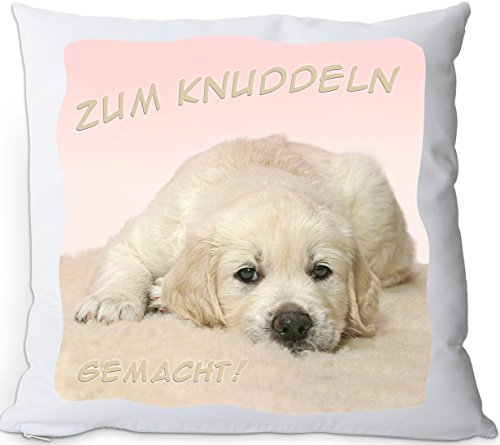 +++ GOLDEN RETRIEVER - Kuschelkissen/KISSEN | PILLOW/Kussen - GOL 02 von Nanyuk