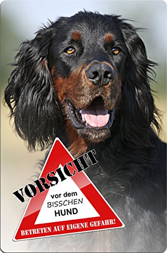 Nanyuk +++ Gordon Setter - Metall Warnschild Schild Hundeschild Sign - GDS 09 T3 von Nanyuk