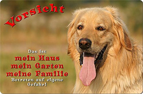 +++ HOVAWART - Metall WARNSCHILD Schild Hundeschild Sign - HOV 02 T1 von Nanyuk