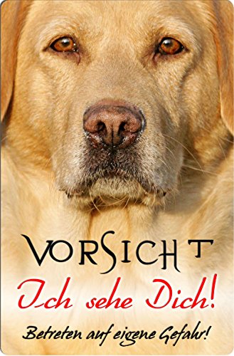 Nanyuk +++ Labrador Retriever - Metall Warnschild Schild Hundeschild Sign - LAB 45 T5 BLO von Nanyuk