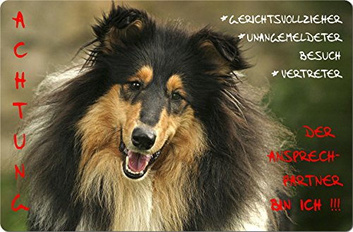 Nanyuk +++ Collie - Metall Warnschild Schild Hundeschild Sign - CLL 02 T10 Nanyuk +++ Collie - Metall Warnschild Schild Hundeschild Sign - CLL 02 T10 von Nanyuk