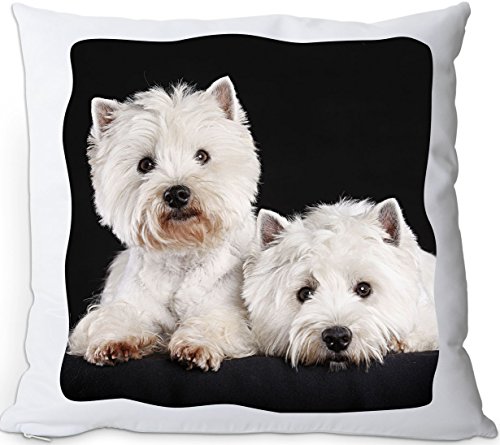 Nanyuk +++ West Highland White Terrier - Kuschelkissen/Kissen | Pillow/Kussen - Westie 03 von Nanyuk