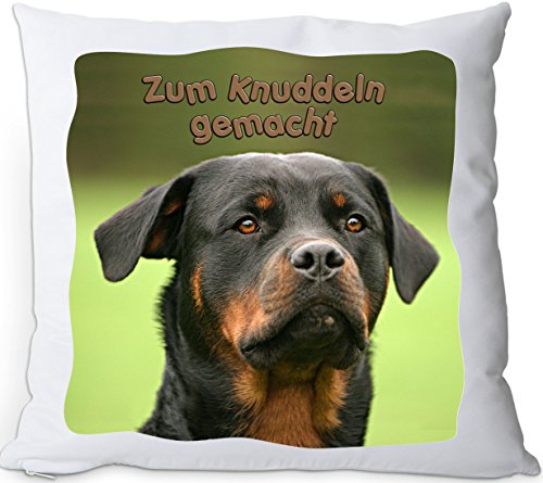 +++ ROTTWEILER Hund - Kuschelkissen/KISSEN | PILLOW/Kussen - RTW 02 von Nanyuk